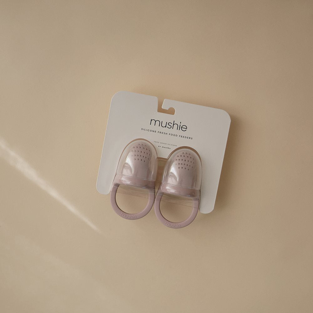 Mushie® Silikonska duda za hranjenje 2 kosa Soft Lilac Mushie