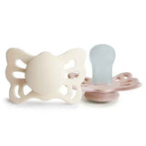 Frigg®  Ciuccio anatomico in silicone Butterfly Cream/Blush