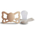 Frigg® Anatomical Silicone Pacifiers Butterfly Silky Satin/Cream (6-18m)