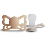 Frigg® Ciuccio anatomico in silicone Butterfly Silky Satin/Cream (6-18m)