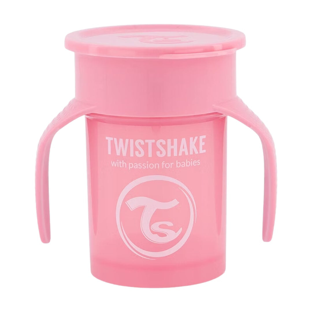 Twistshake® 360 Lonček za učenje pitja 230ml Pink Twistshake