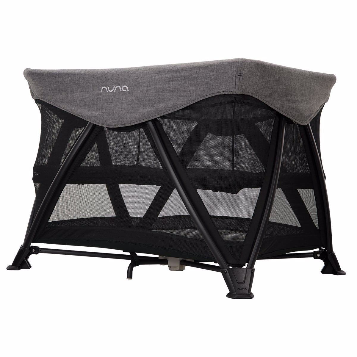 Nuna® Prenosna posteljica Sena™ Aire + rjuha Charcoal Nuna