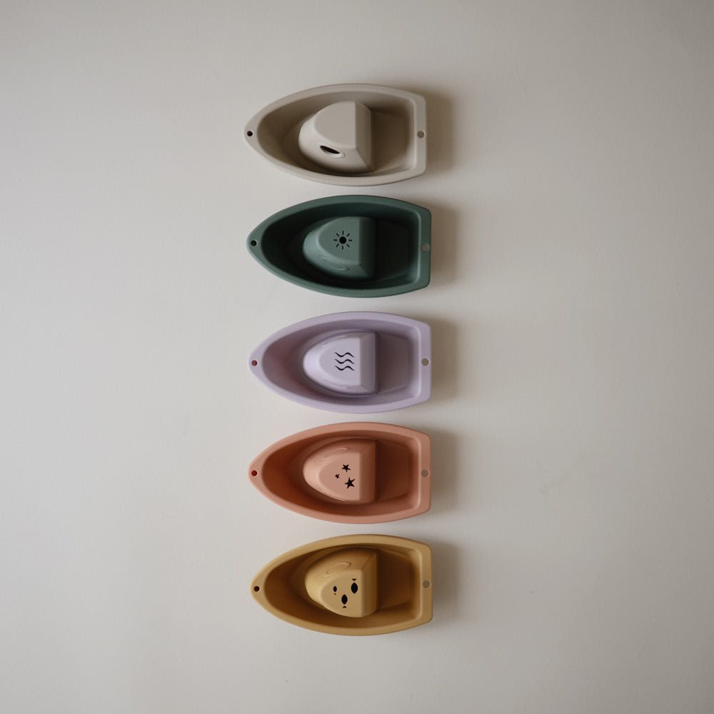 Mushie® Igračke za v kopel Boats Rustic Mushie