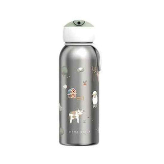 Little Dutch® Stainless bottle flip-up Little Farm 350ml