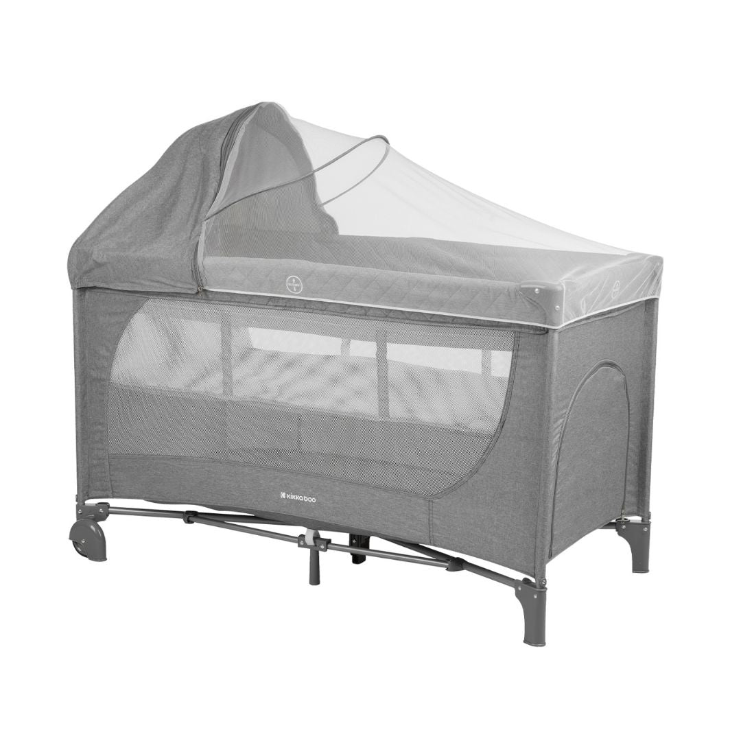 KikkaBoo® Prenosna posteljica 2 levels 125x65 Medley PLUS Beige KikkaBoo