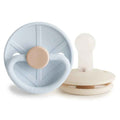 Frigg® Daisy Pacifiers Silicone Little Viking Powder Blue/Cream