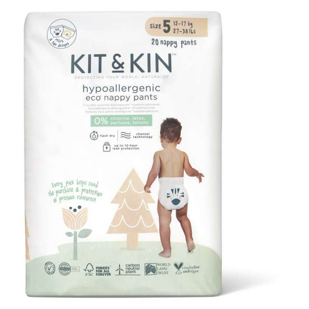 Kit&Kin® Hlačne plenice Junior velikost 5 (12-17kg) 20 kos Kit & Kin