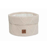 Jollein® Changing Table Basket Check Knit Oatmeal
