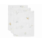 Jollein® Set di 3 mussole per il bagnetto Lovely Birds 20x15