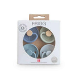 Frigg® 4-Pack Pacifiers Round Silicone Skyline Serenity (0-6m)