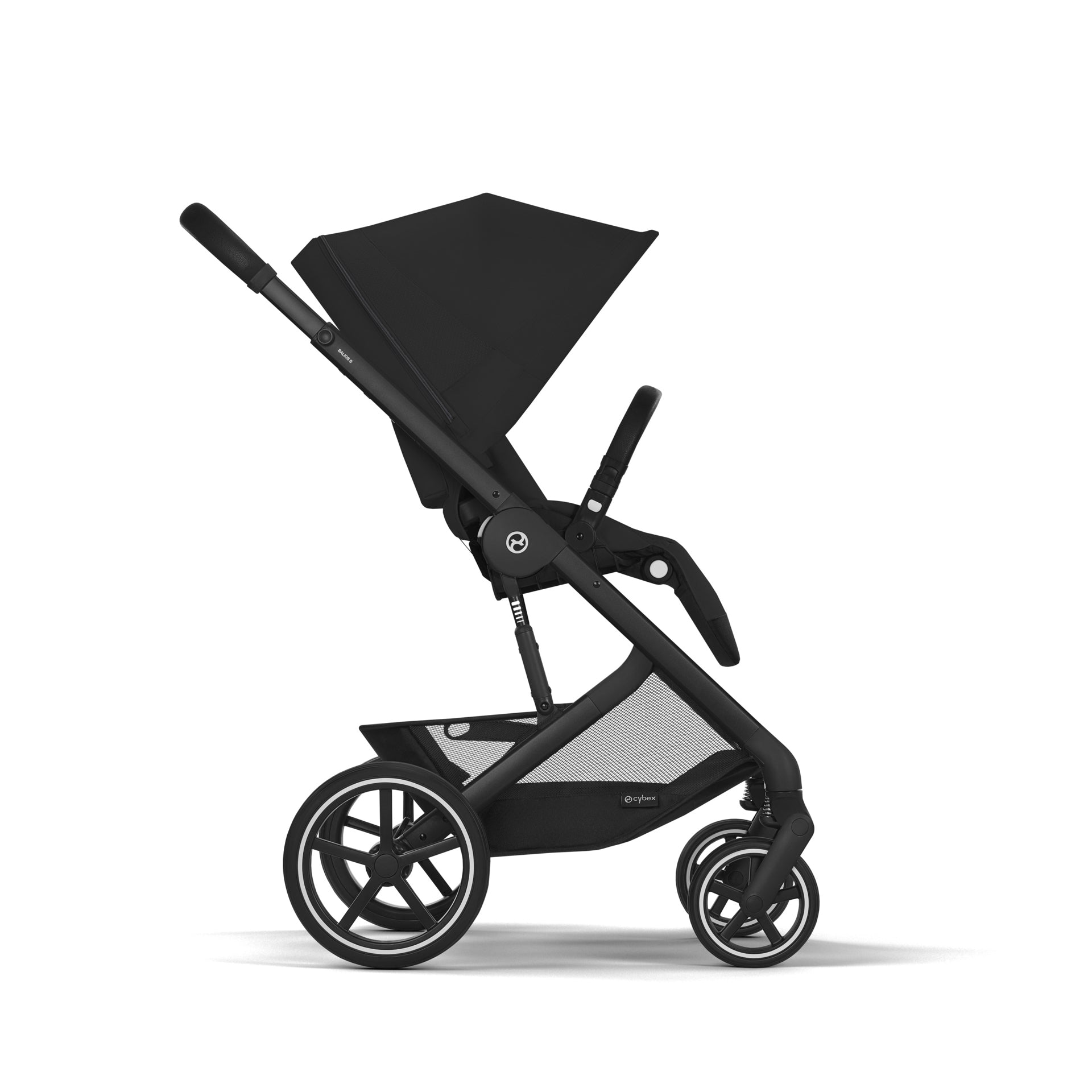 Cybex Otroški voziček 4v1 Balios S Lux + Avtosedež Cloud G + IsoFix baza G Moon Black Cybex