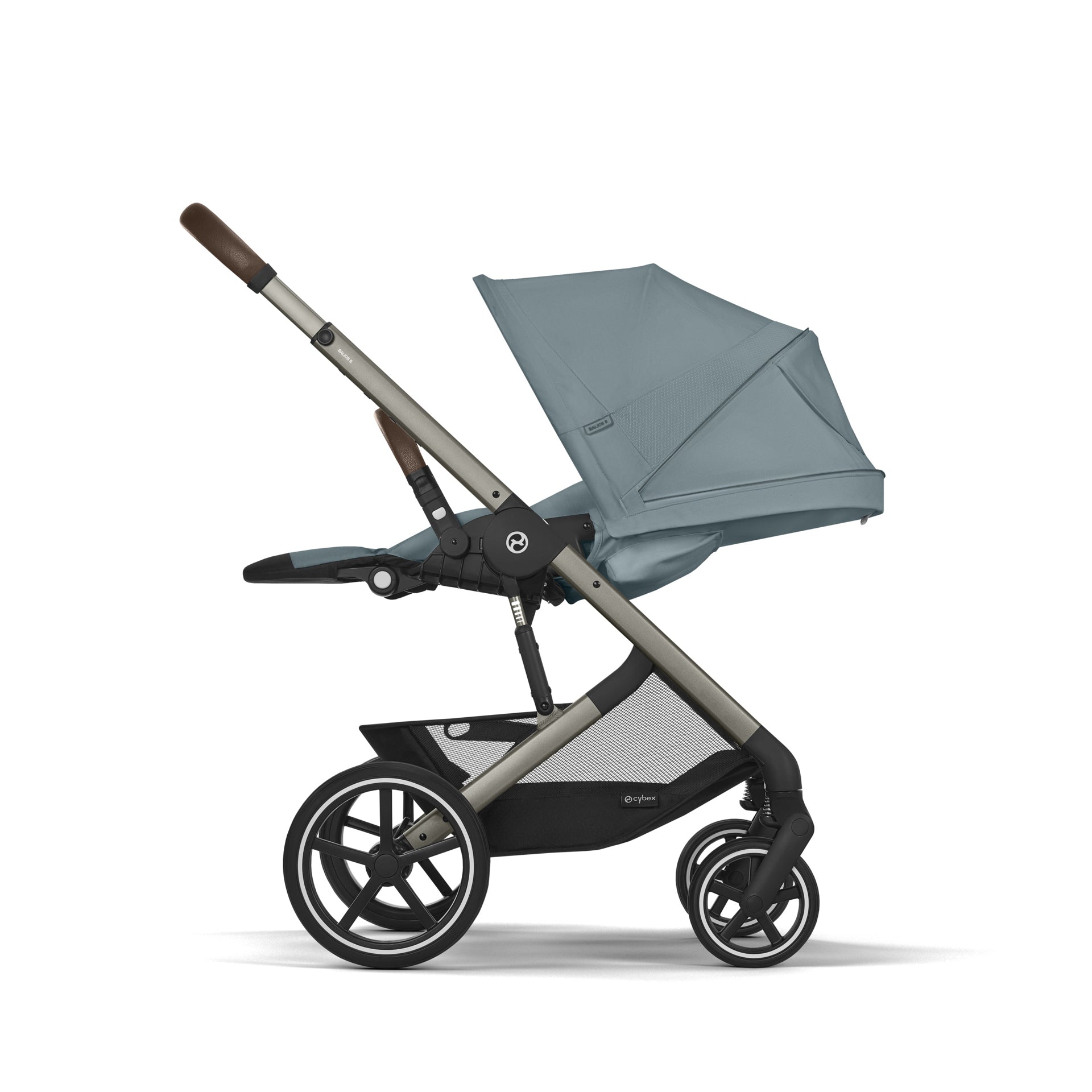 Cybex® Otroški voziček 3v1 Balios S Lux + Avtosedež Cloud G Stormy Blue (+ Rain cover) Cybex