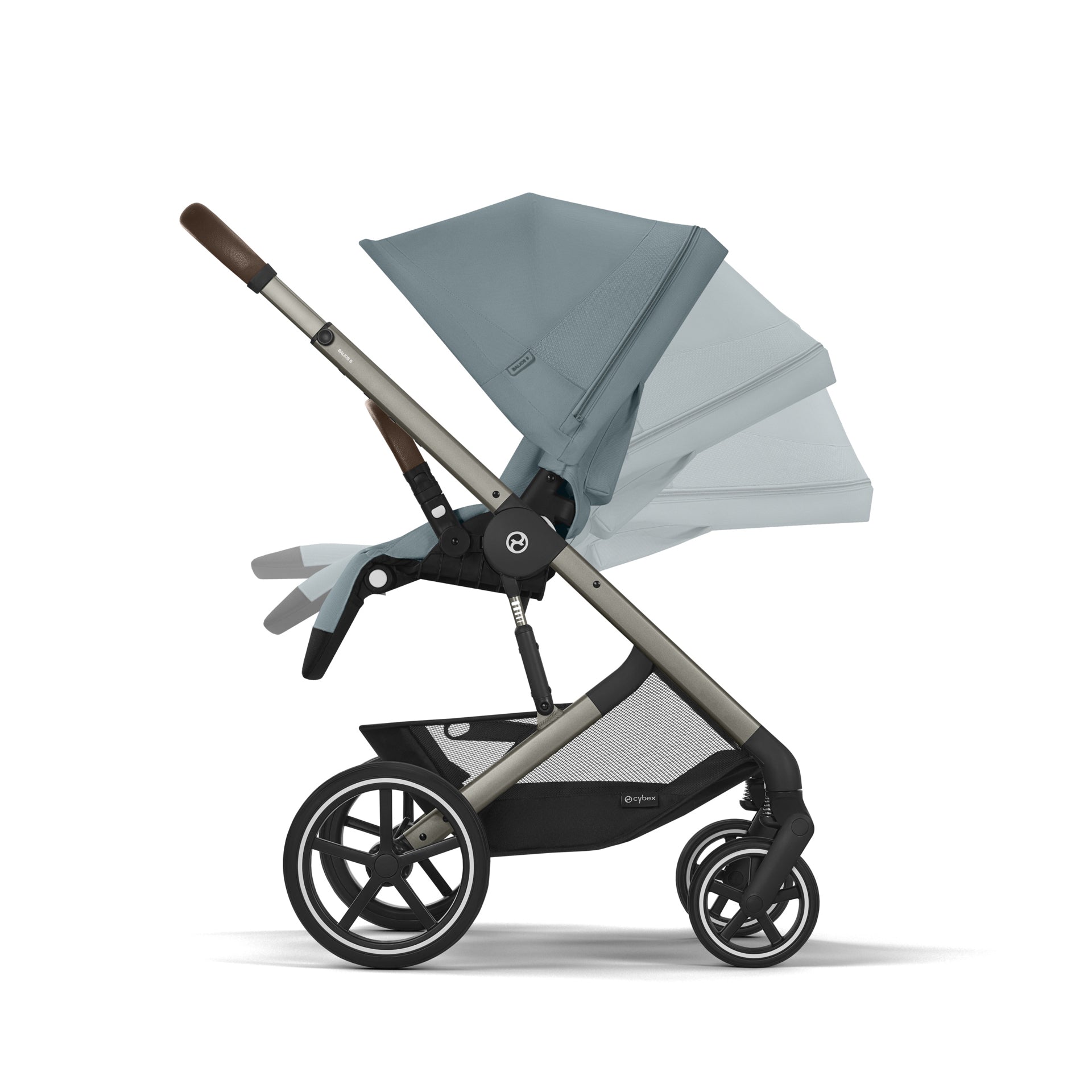 Cybex® Otroški voziček 3v1 Balios S Lux + Avtosedež Cloud G Stormy Blue (+ Rain cover) Cybex