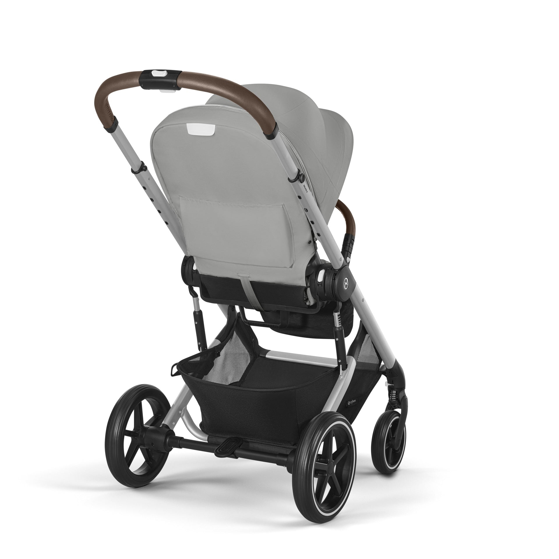 Cybex® Otroški voziček s košaro 2v1 Balios S Lux (0-22 kg) Stone Grey (Silver Frame) Cybex