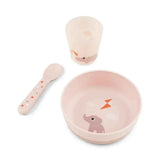 Done by Deer® First Dining Set Foodie Playground Powder
