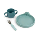 Done by Deer® Set de repas Peekaboo Blue