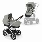 Cybex® Poussette Eos™ Lux Stone Grey (Silver Frame)