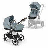 Cybex® Poussette Eos™ Lux Stormy Blue (Taupe Frame)