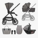 KikkaBoo® Stroller with carrycot 3v1 Modena Dark Grey