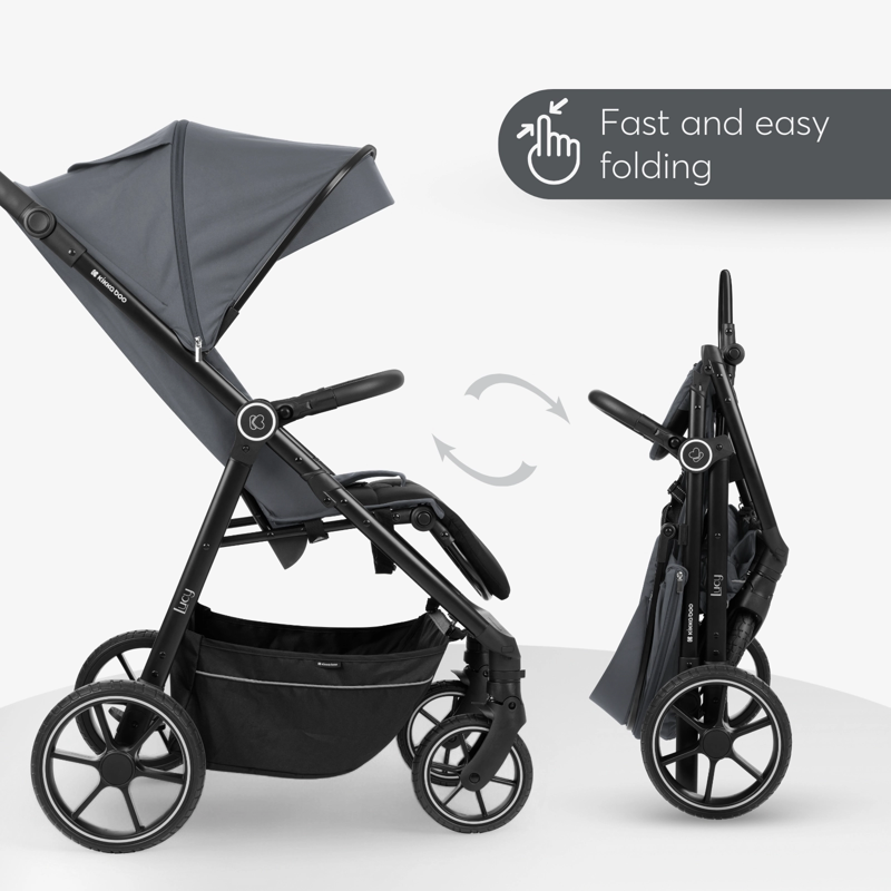 KikkaBoo® Otroški voziček Lucy Grey KikkaBoo