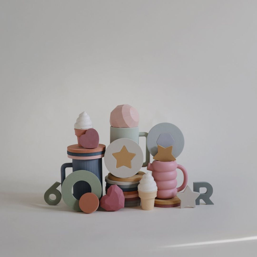 Mushie® Penaste puzzle za kopel Mushie