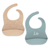 Jollein® Bavoir en silicone 2x On The Go