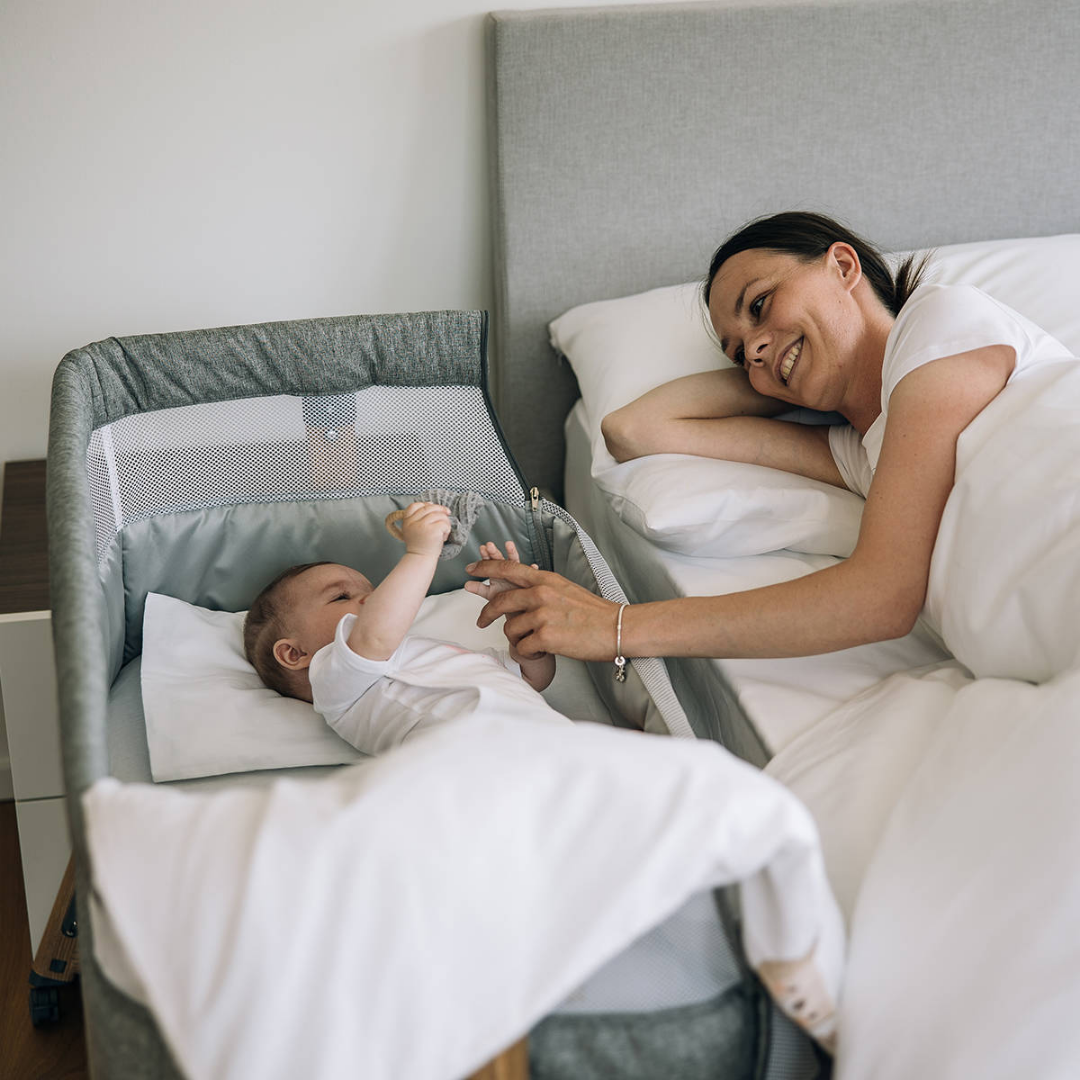 FreeON® Obposteljna posteljica Bliss s predalom grey FreeON