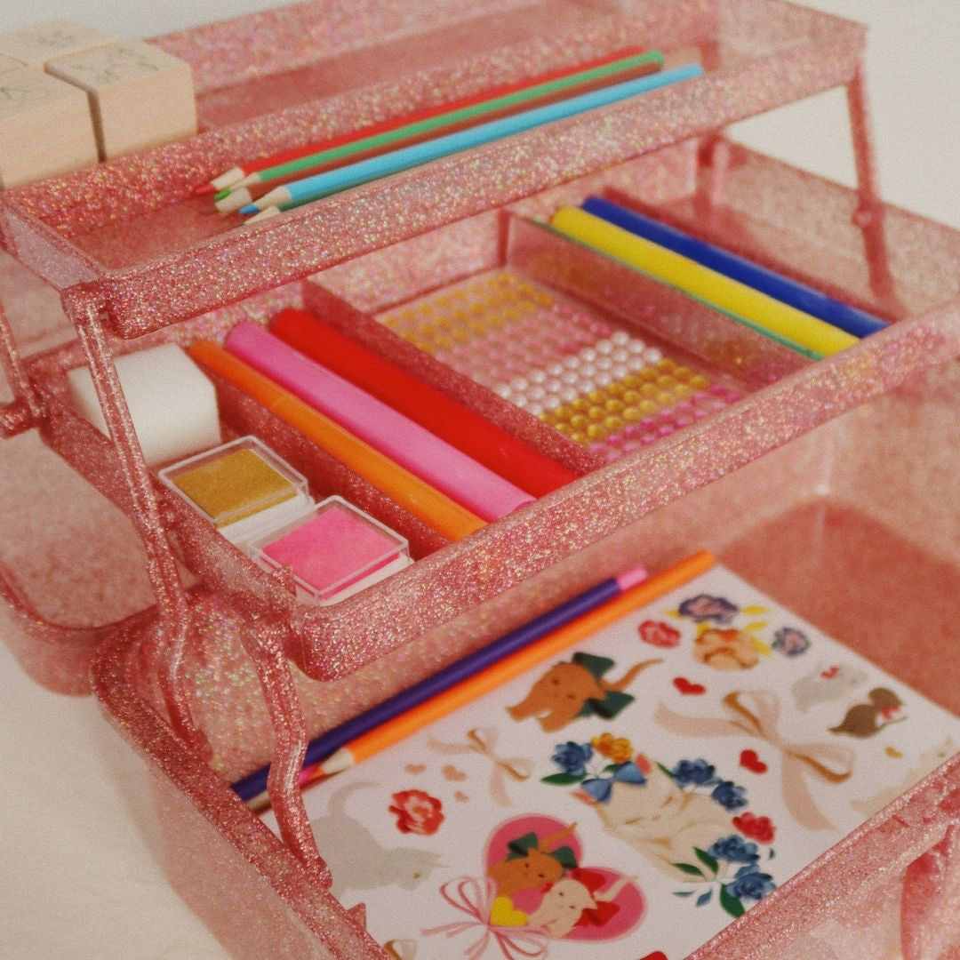 Konges Sløjd® Kovček za ustvarjanje Glitter Rose Konges Sløjd