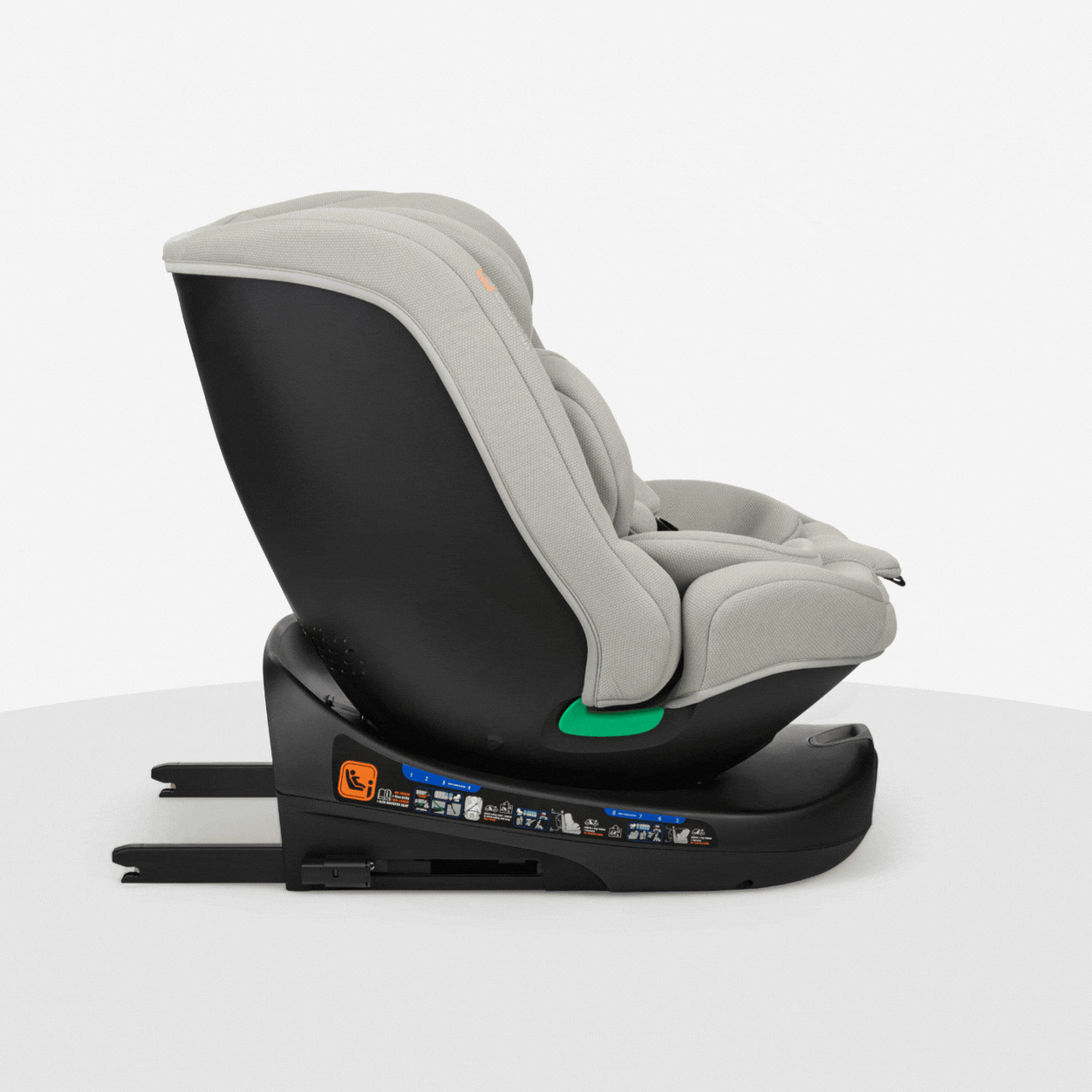 KikkaBoo® Otroški avtosedež 360 i-Round i-SIZE (40-150 cm) Light Grey KikkaBoo