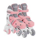 Globber® Roller Skates Learning 2in1 S/M: 30-33 Pastel Pink