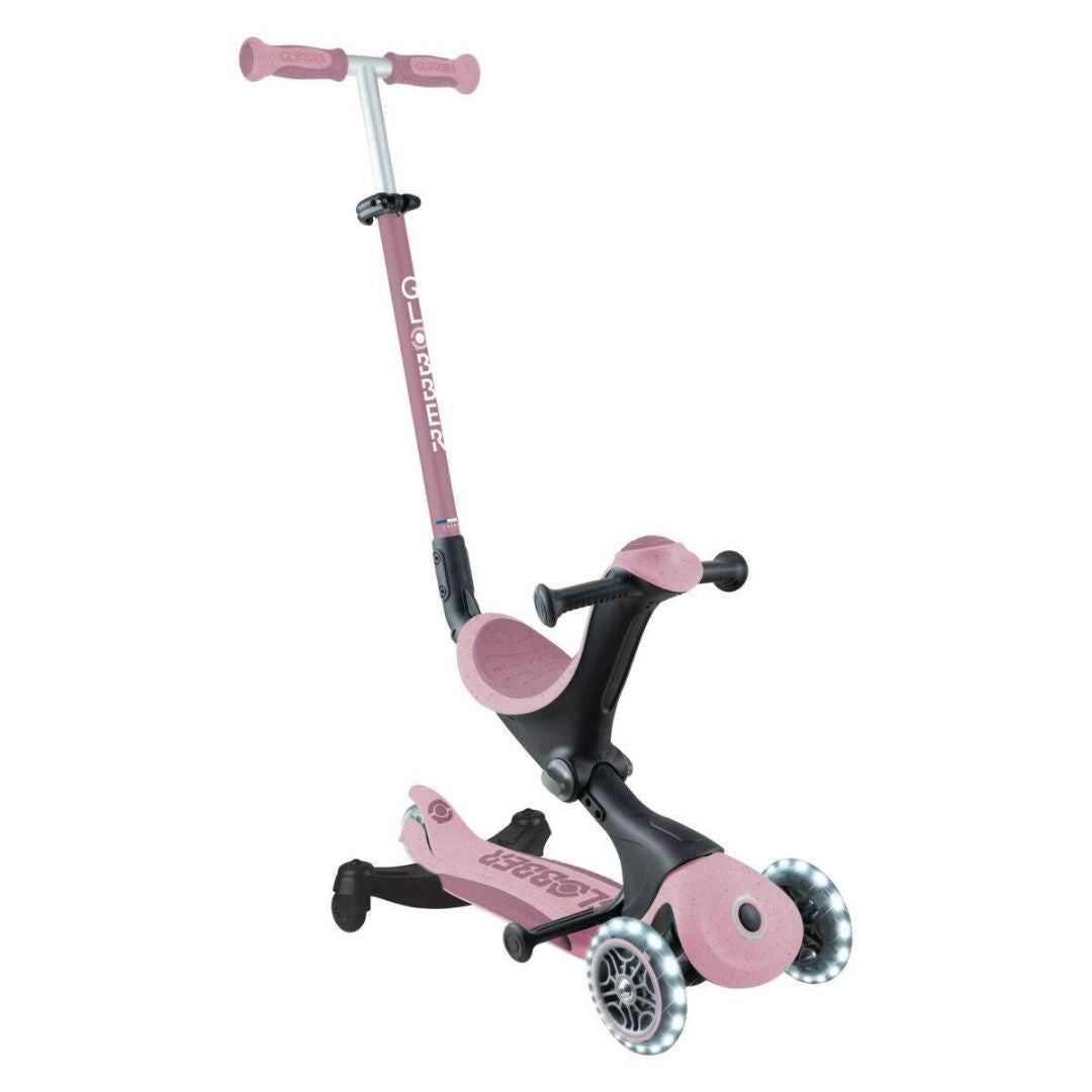 Globber® Zložljivi otroški skiro GO UP deluxe 360° s svetlečimi kolesi Berry Globber