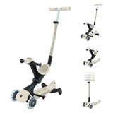 Globber® Monopattino GO UP deluxe 360° con  ruote luminose Taupe
