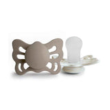 Frigg® Ciuccio anatomico in silicone Butterfly Portobello/Cream