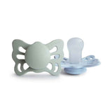 Frigg® Ciuccio anatomico in silicone Butterfly Sage/Powder Blue (0-6m)