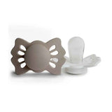 Frigg® Ciuccio simmetrico in silicone Lucky Portobello/Cream