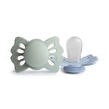 Frigg® Ciuccio simmetrico in silicone Lucky Sage/Powder Blue (0-6m)