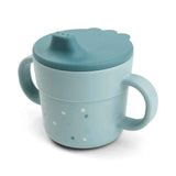 Done by Deer®  Skodelica za učenje pitja Foodie Happy Dots Blue