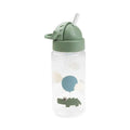 Done by Deer® Bottle with straw Happy clouds Green 350 ml
