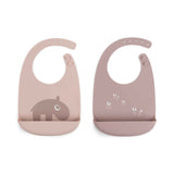 Done by Deer® Peekaboo Bib 2-pack Ozzo Powder