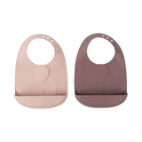 Done by Deer® Peekaboo Bib 2-pack Elphee Powder