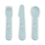 Done by Deer® Foodie cutlery set Happy Dots Blue