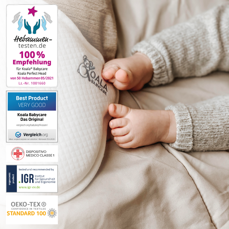 Koala Babycare® Pripomoček za preprečevanje zaležane glavice Perfect Head AIR Grey Koala Babycare