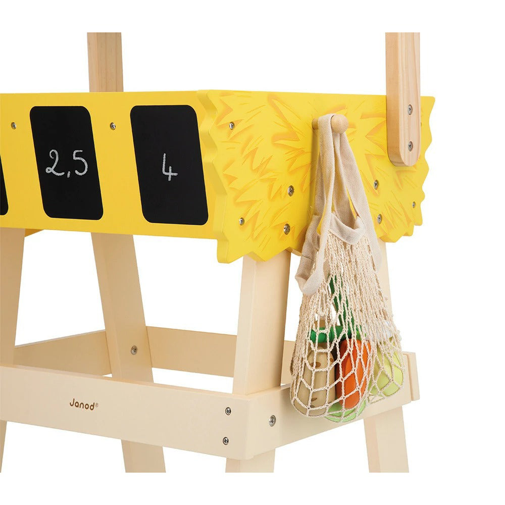Janod® Lesena stojnica s sadjem in zelenjavo Janod