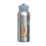 Little Dutch® Stainless Steel Kids Bottle Flip-Up Forest Friends 350ml