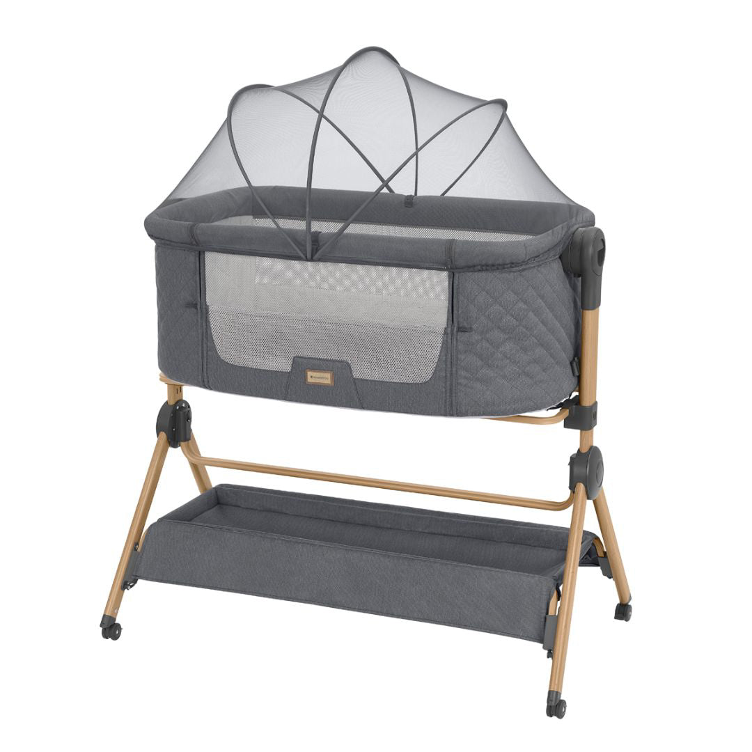 KikkaBoo® Obposteljna posteljica in stolček za hranjenje 2v1 Sleat Me Grey KikkaBoo