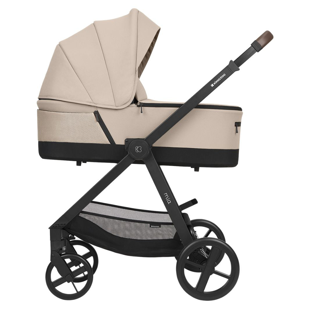 KikkaBoo® Otroški voziček s košaro 3v1 Mia Beige KikkaBoo