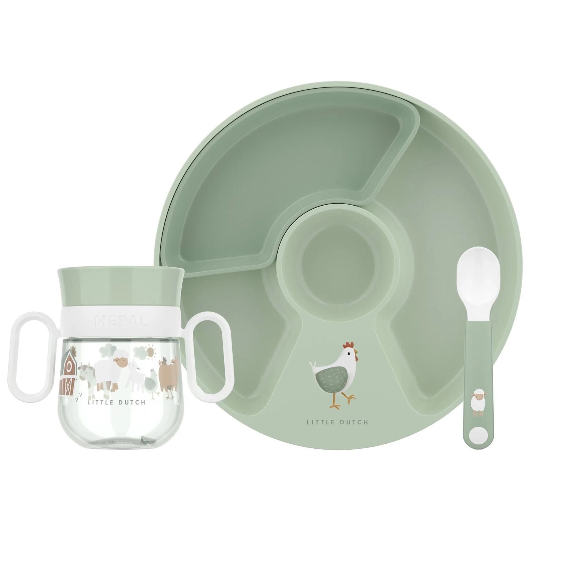 Little Dutch® Začetni 3-delni jedilni set Little Farm Little Dutch