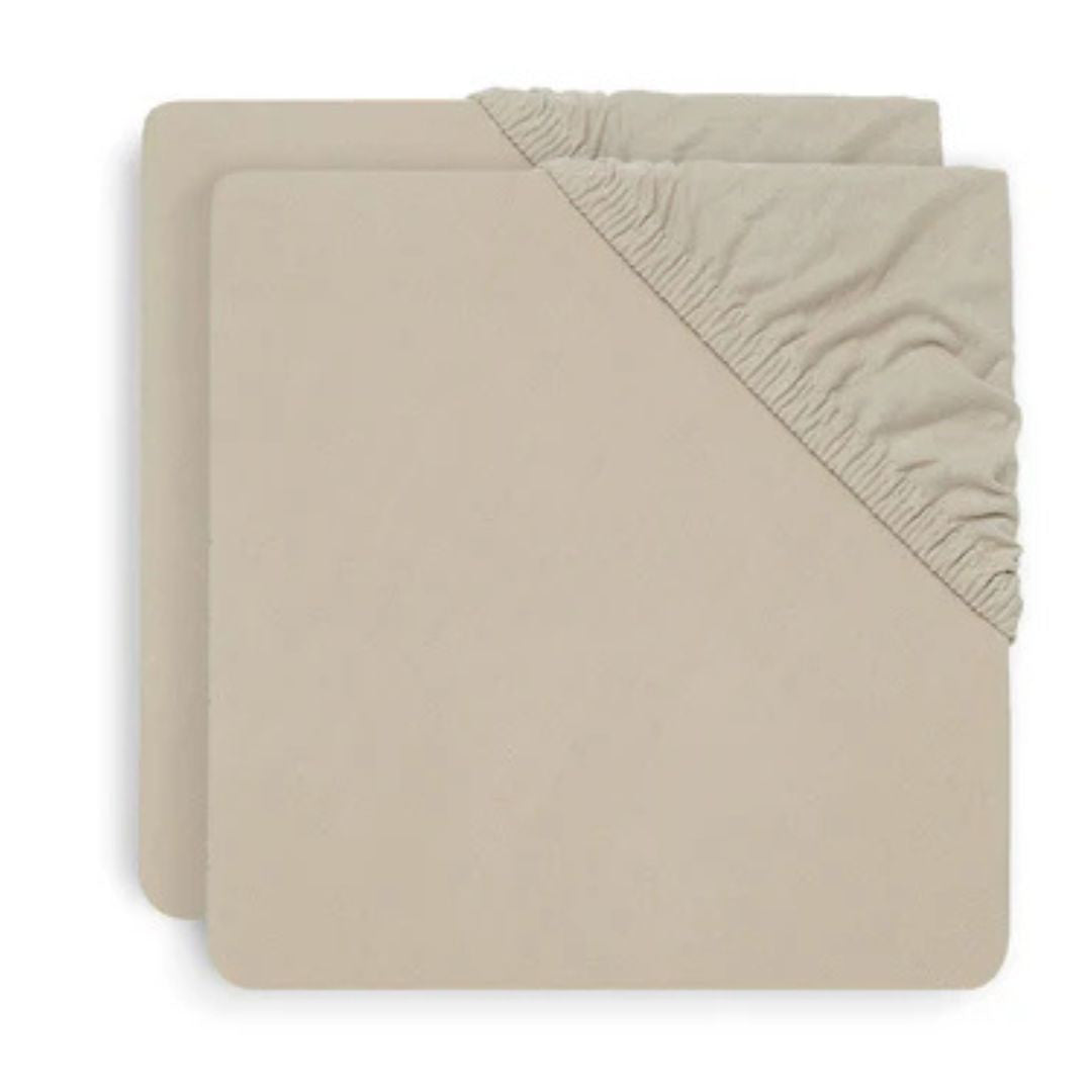 Jollein® Bombažna rjuha 2 kosa 120x60 Nougat Jollein