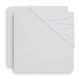 Jollein® Fitted Sheet Jersey 40/50x80/90 White 2 Pack