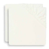 Jollein® Fitted Sheet Jersey 40/50x80/90 Ivory 2 Pack